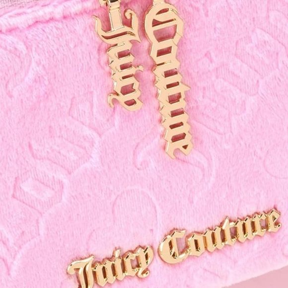 Juicy Couture Loe Juicy Velour Cosmetic Traincase - Picture 4 of 6